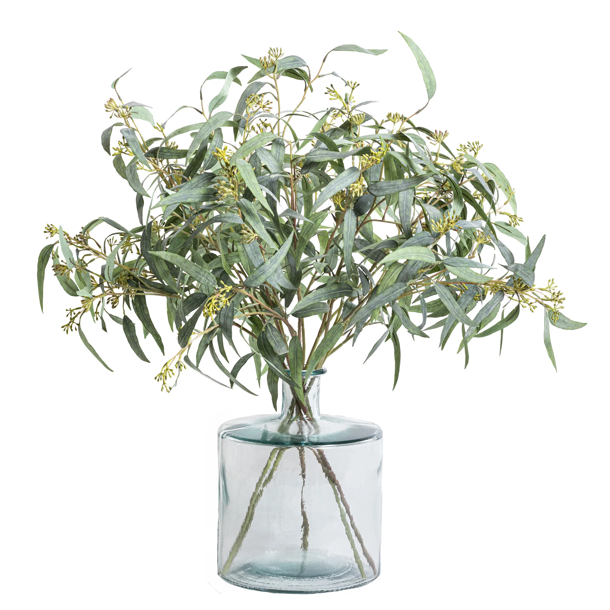 10" San Miguel Jug with Eucalyptus AR1115