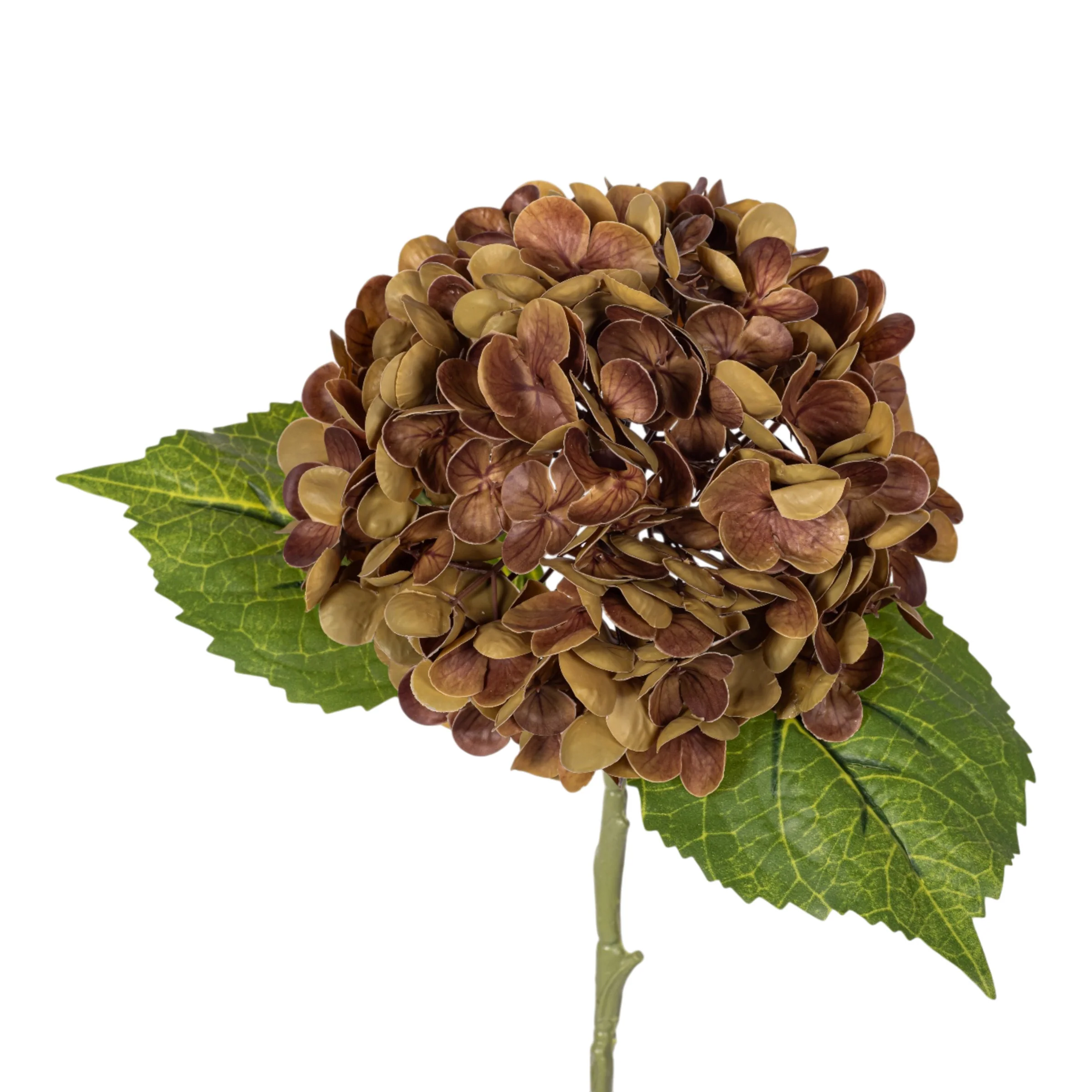 20" Brown Hydrangea Stem - Real Touch FL1113 - Image 2