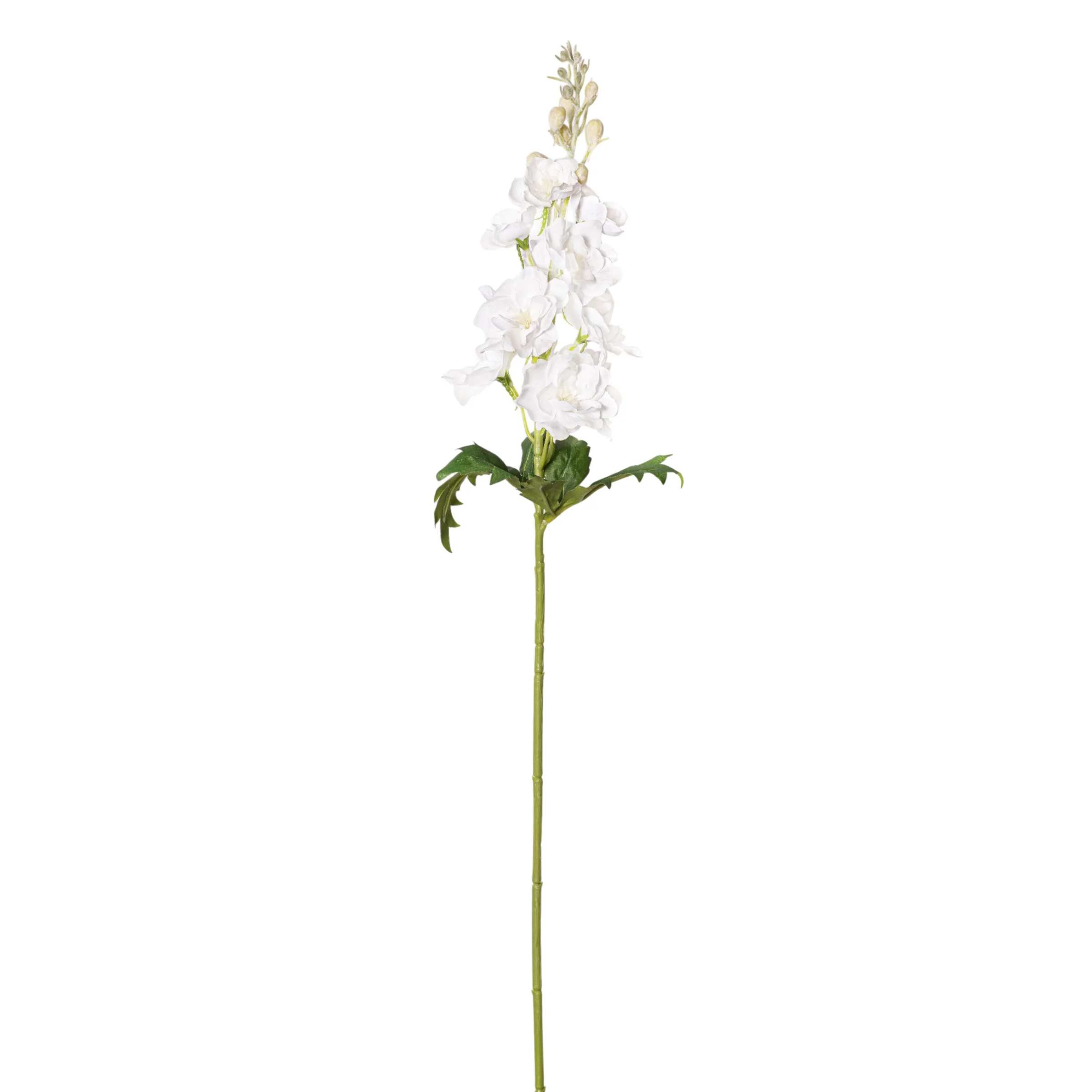 28" White Delphinium Stem FL1131 - Image 2