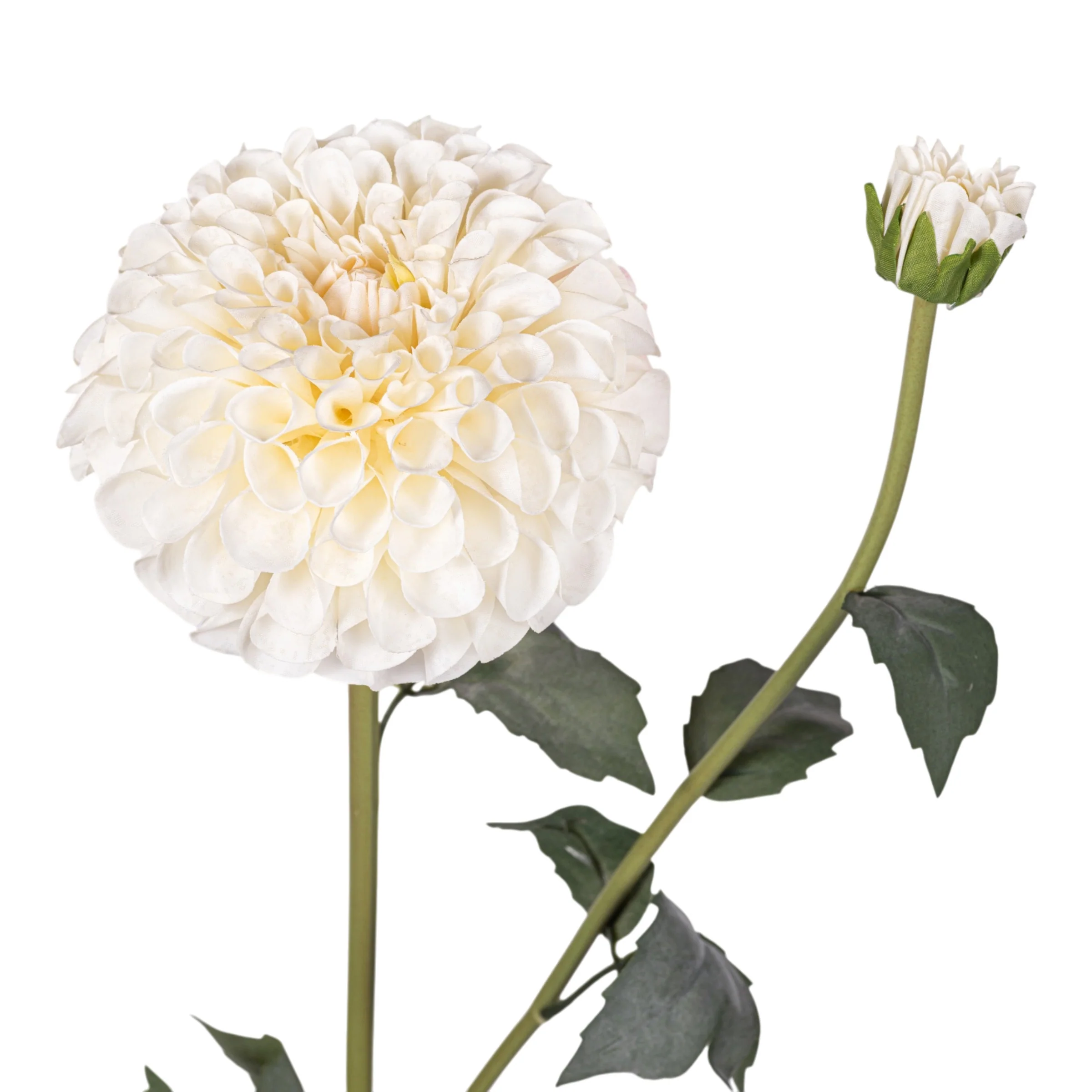 30" White Dahlia Spray FL1133 - Image 2