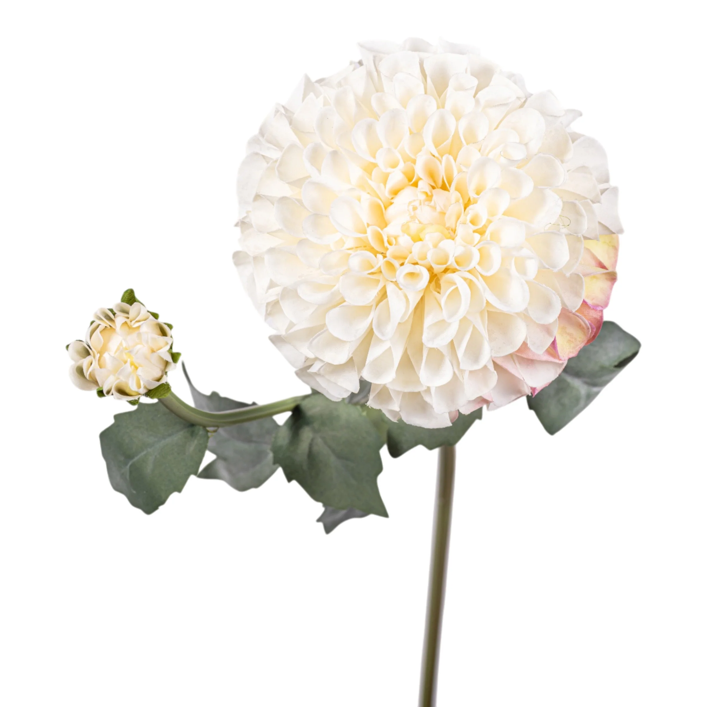 30" White Dahlia Spray FL1133 - Image 3