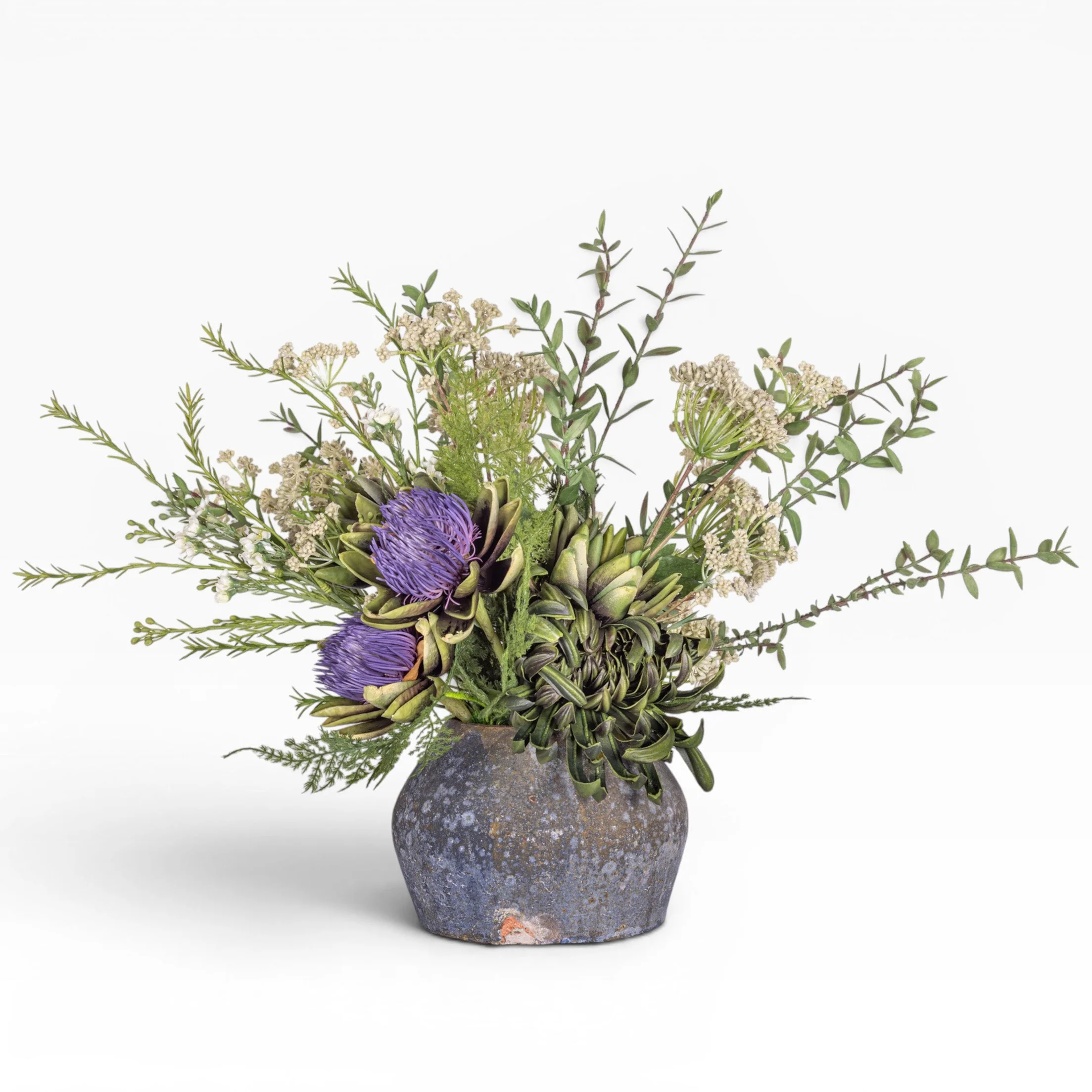 7" Bodie Pot wth Artichoke Arrangement AR1921