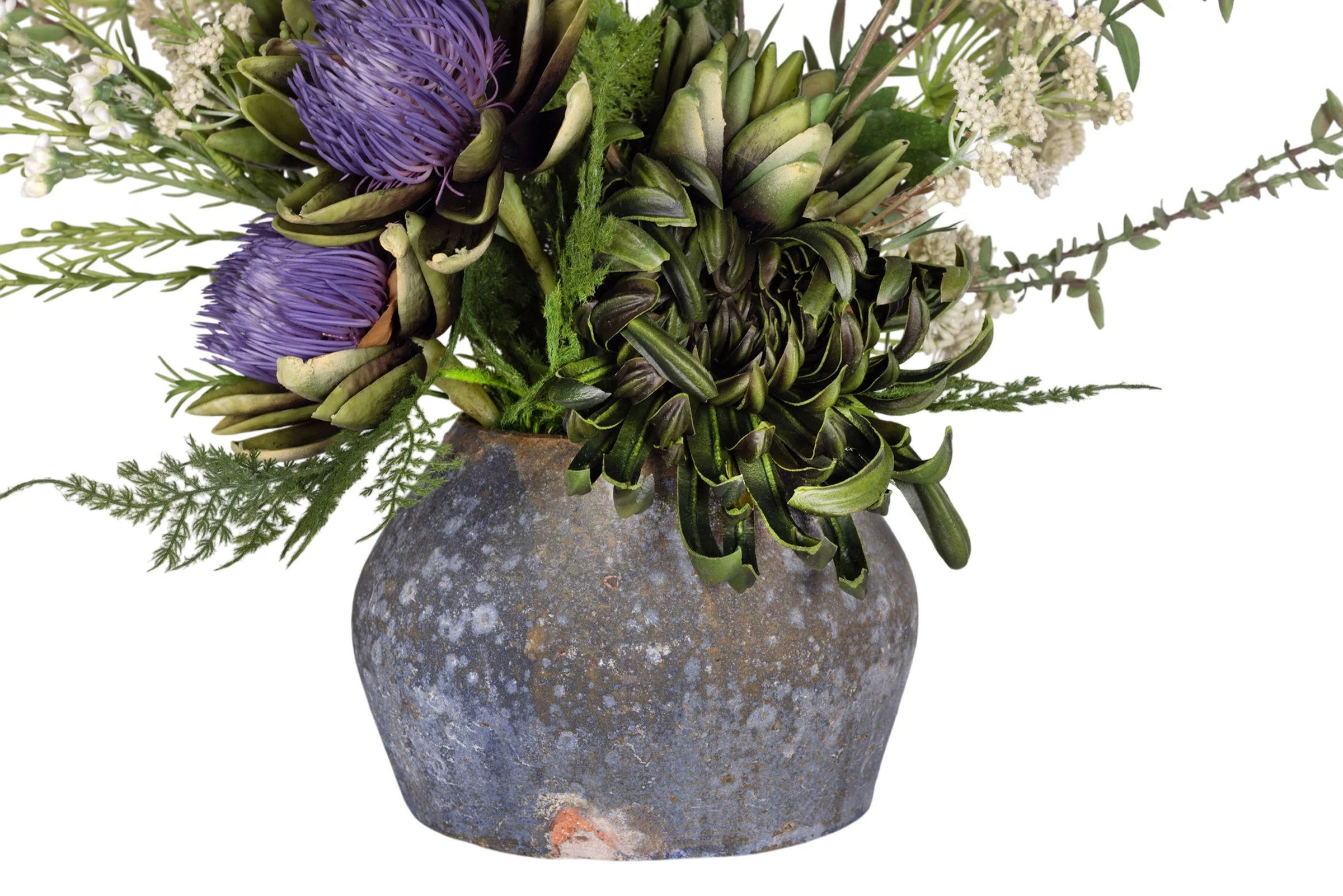 7" Bodie Pot wth Artichoke Arrangement AR1921 - Image 3
