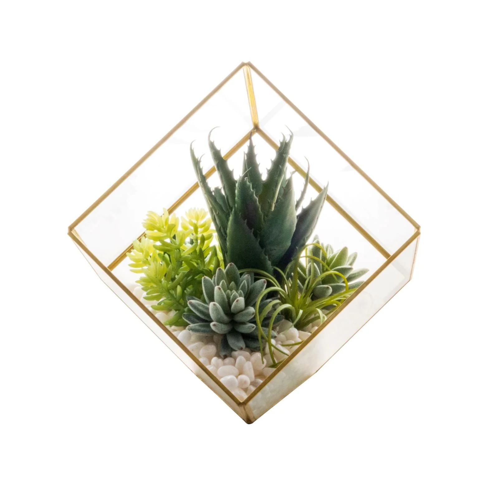 Medium Gold Berkley Terrarium Arrangement AR1134