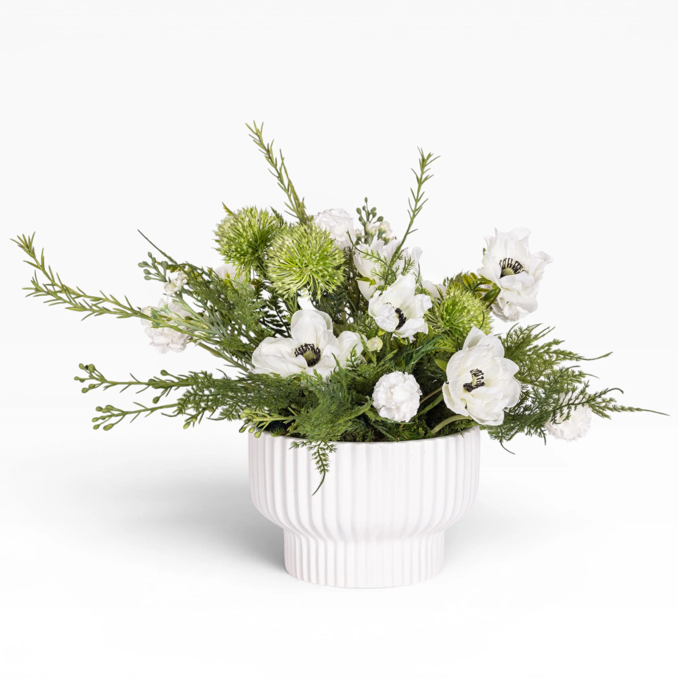 8" Wally Pot with Mixed Floral Arrangement AR1922