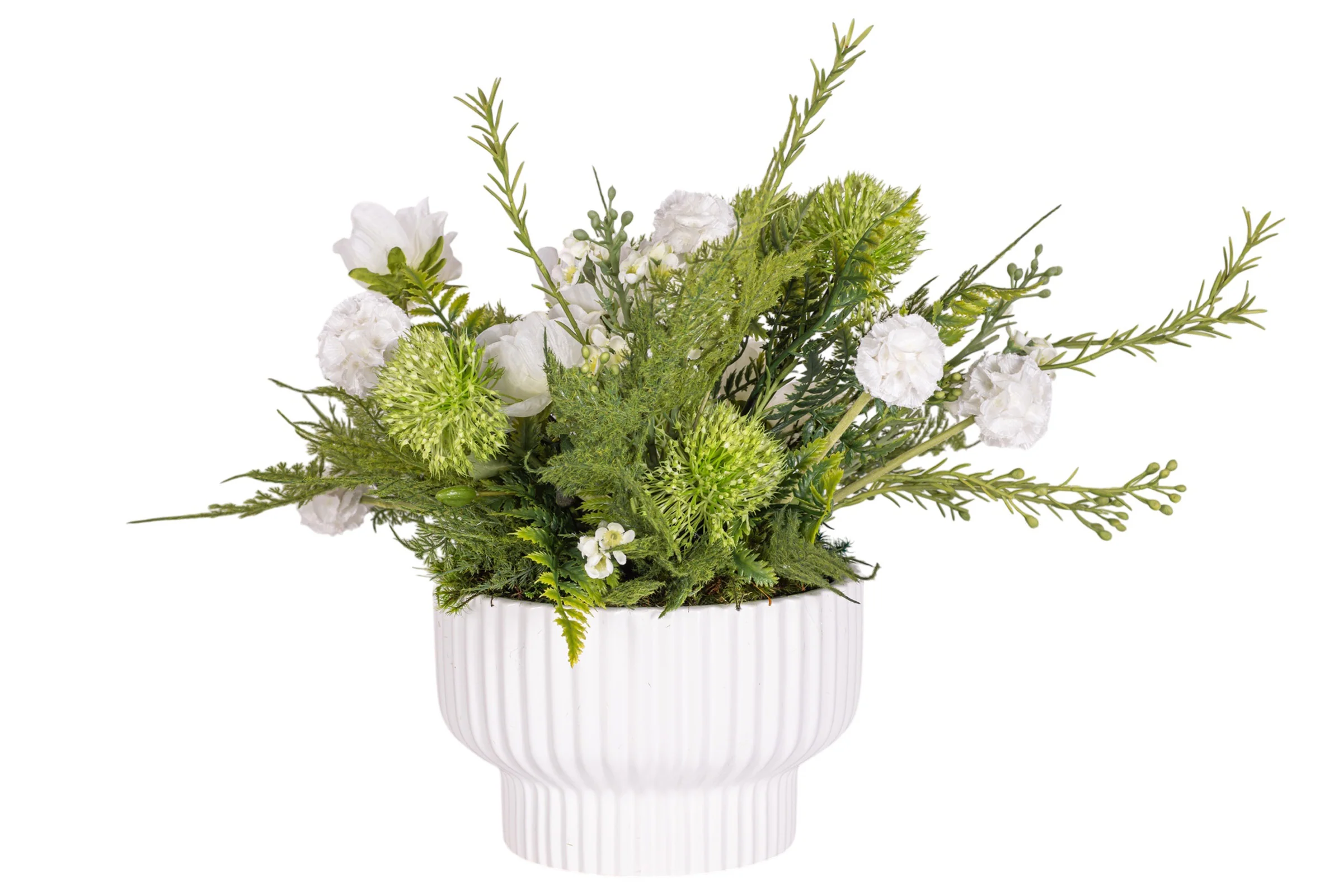 8" Wally Pot with Mixed Floral Arrangement AR1922 - Image 3