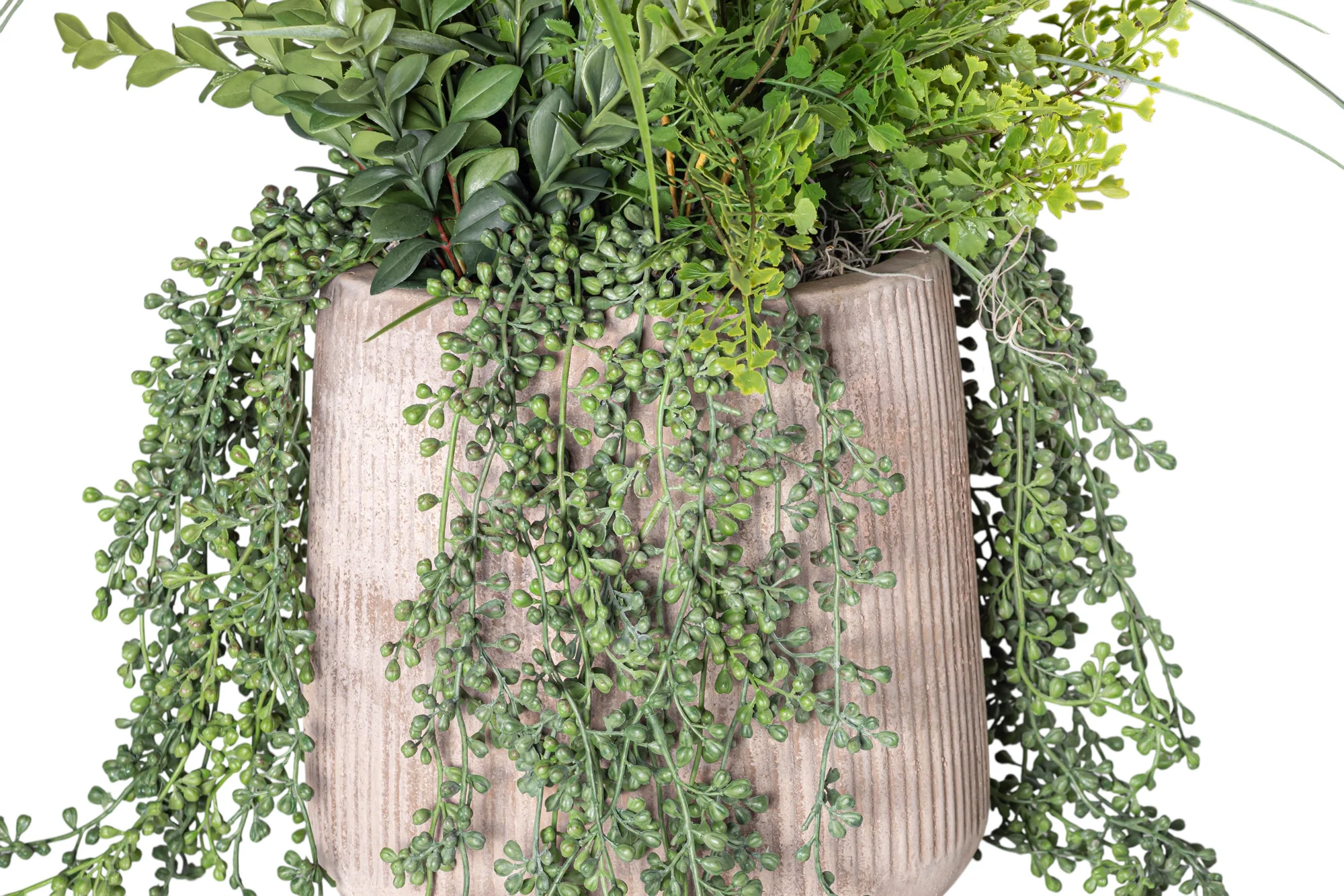 11" Kaden Planter with Mixed Greenery Arrangement AR1252 - Image 2