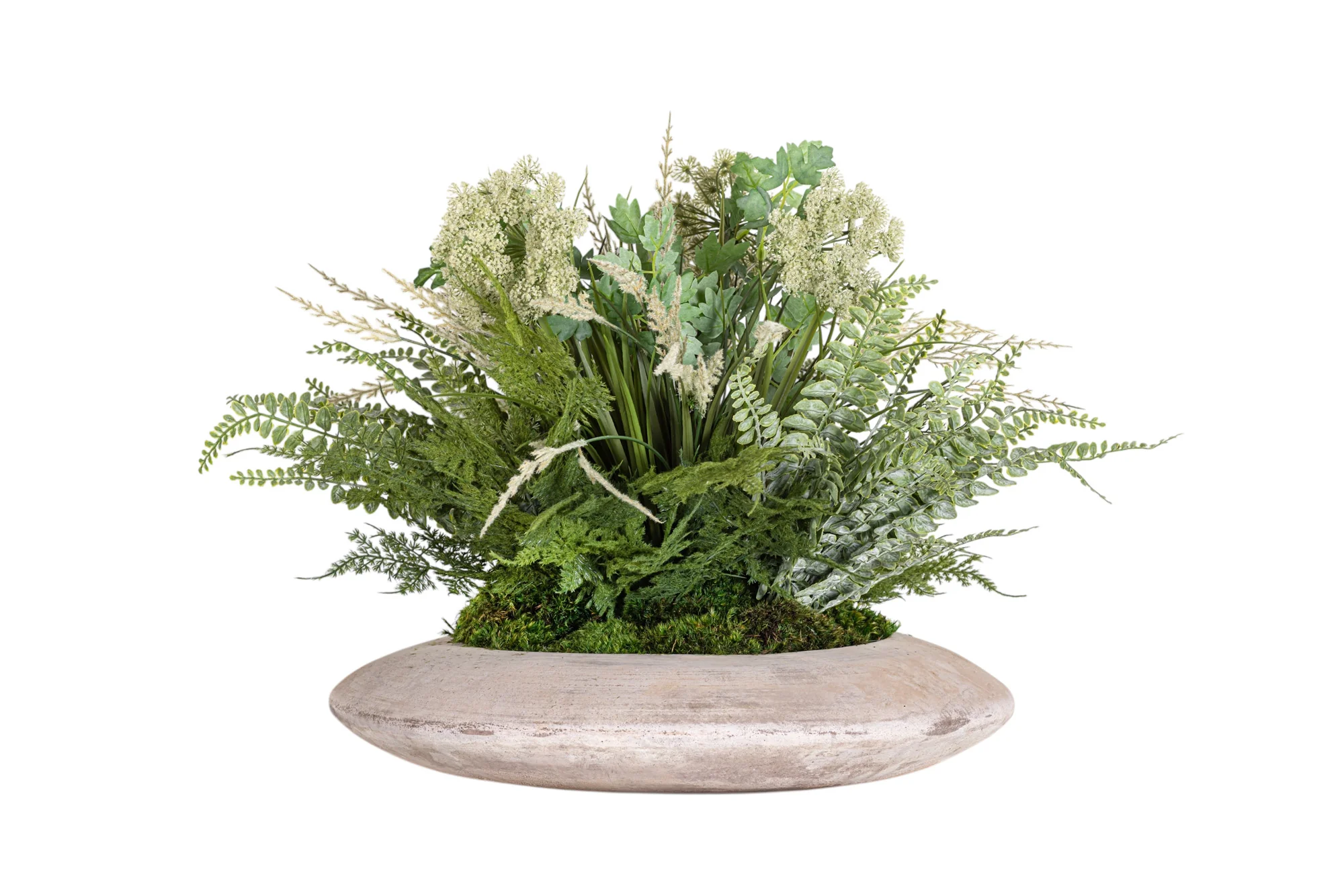 20" Flying Saucer with Whimsical Greenery Arrangement AR1348 - Image 2