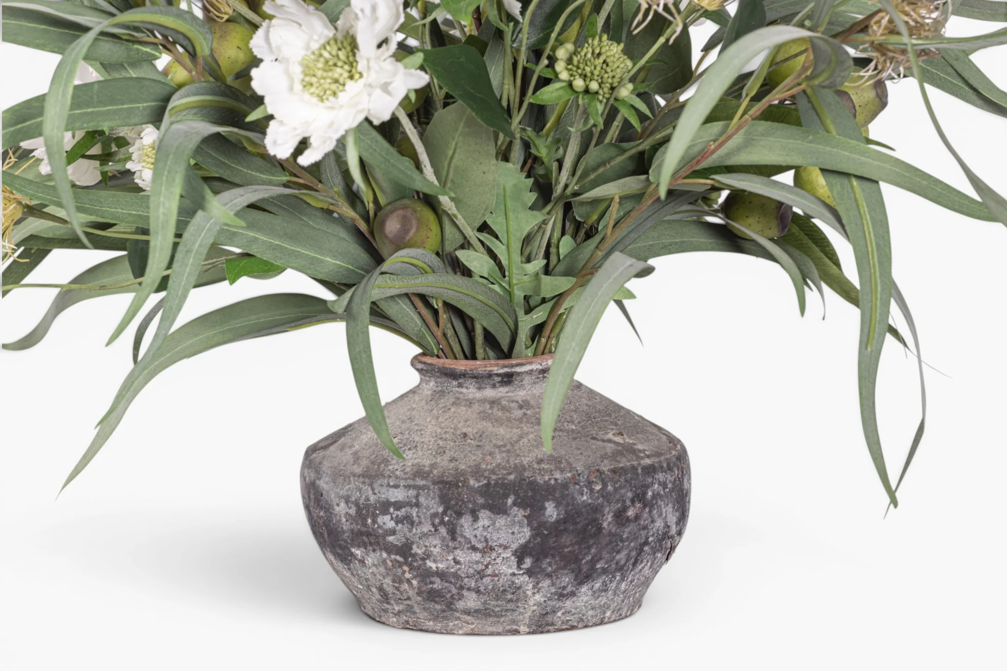 20" Loen Pot with Eucalyptus Arrangement AR1955 - Image 3