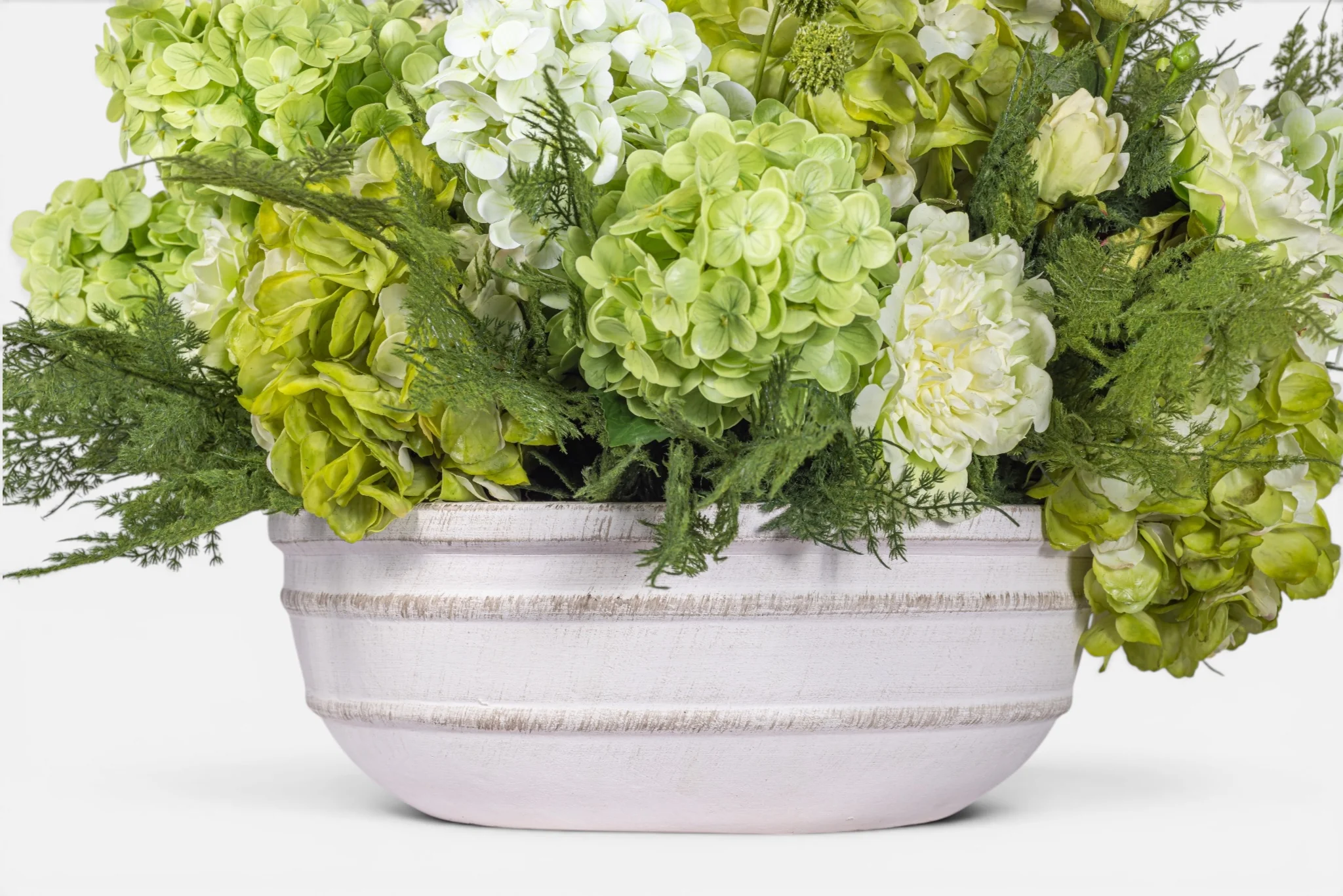 24" Suri Bowl with Mixed Hydrangea Arrangement AR1964 - Image 5