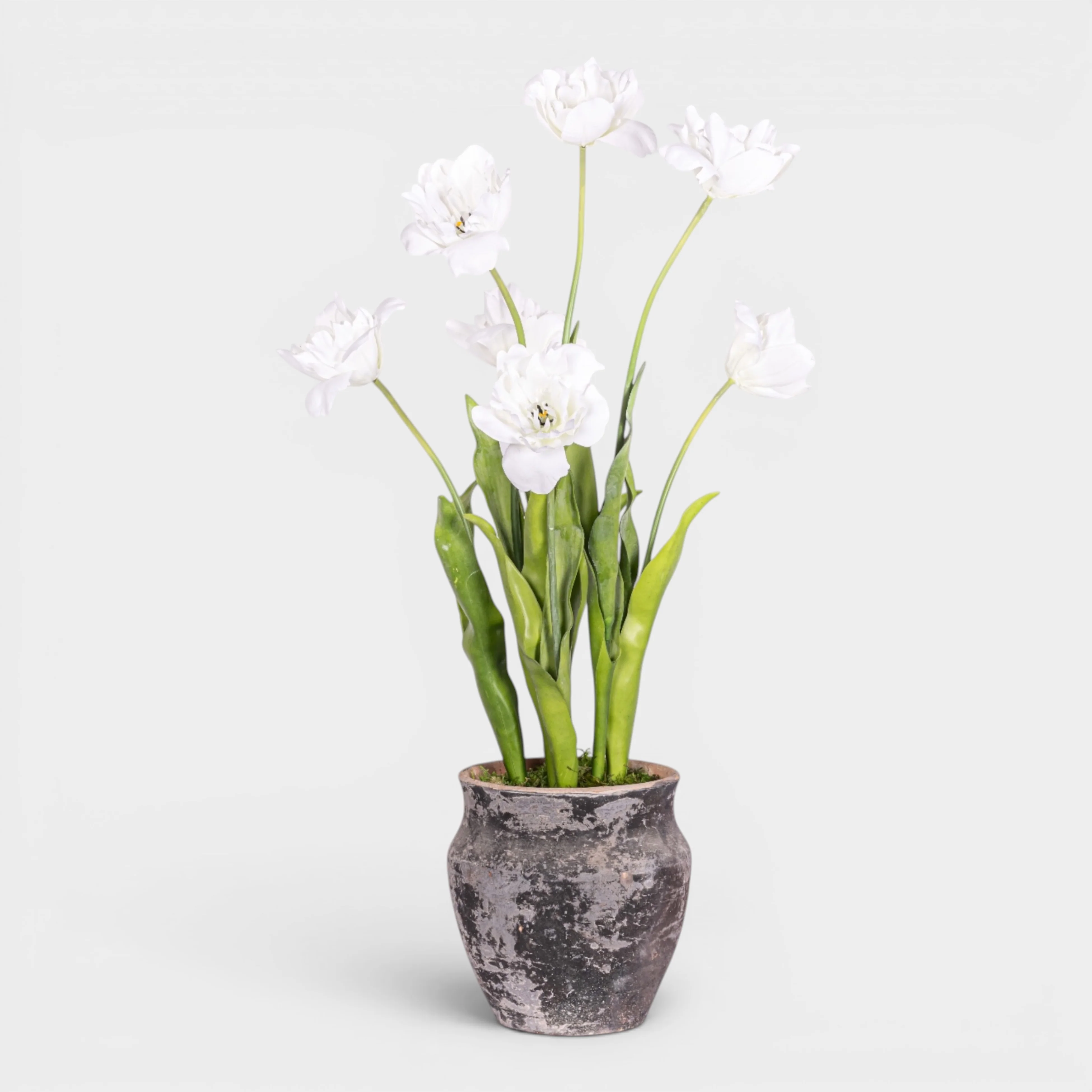 19" Titan Pot with Tulip Arrangement AR1974 - Image 2