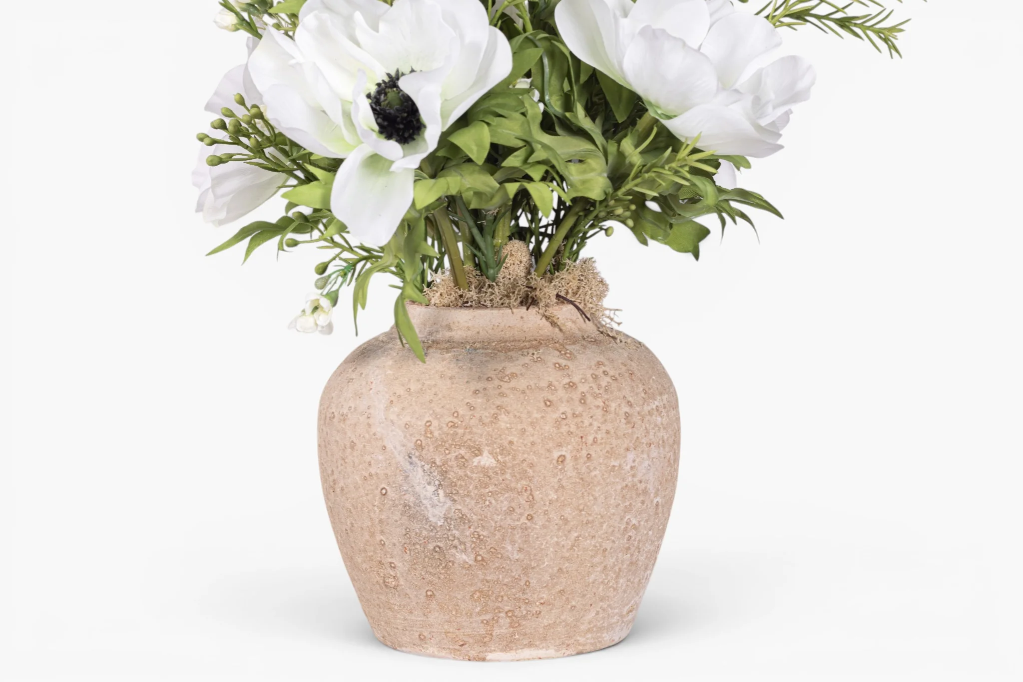 15" Haley Pot with Anemone Floral Arrangement AR1983 - Image 2