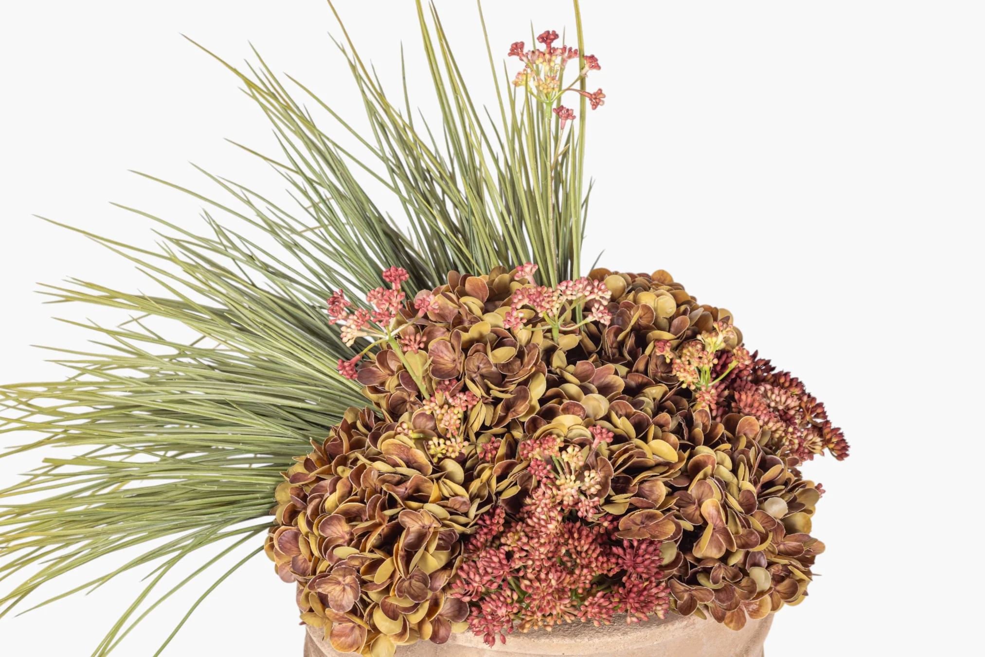Enzo Bowl with Fall Hydrangea Arrangement AR1985 - Image 3