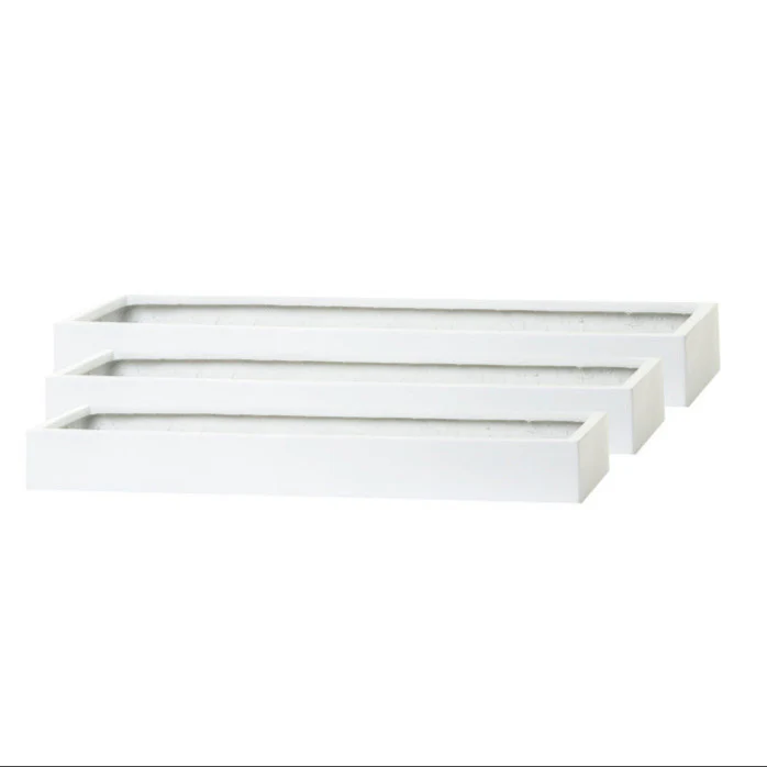 Manhattan Collection Table Top Trays - Matte White CN1030