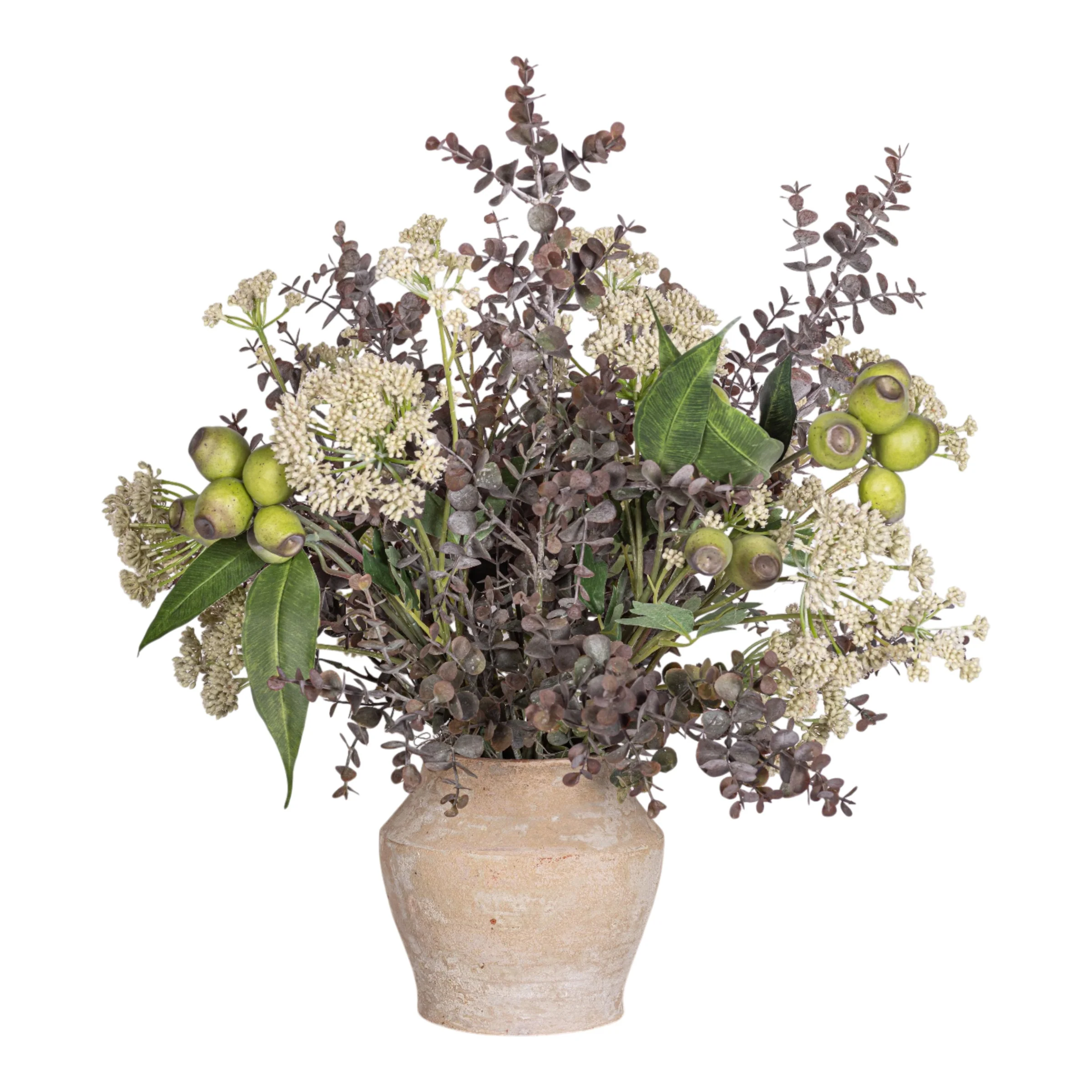 Mila Pot with Mixed Greenery Arrangement AR1952 - Image 2
