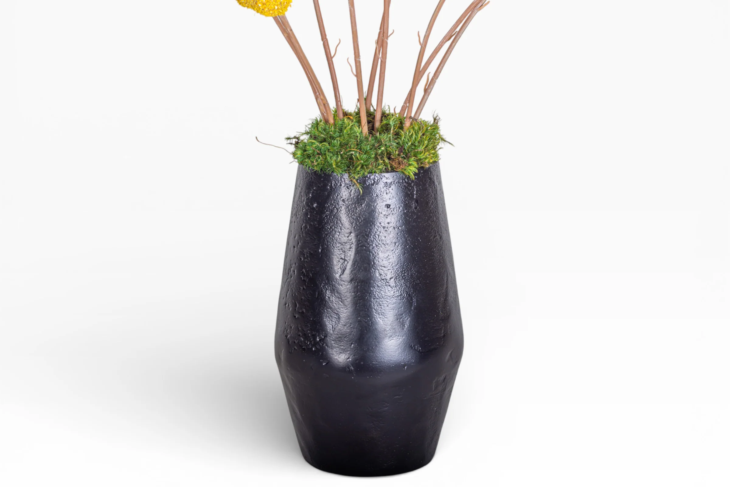 8" Aubrey Vase with Billy Button Arrangement AR1433 - Image 3