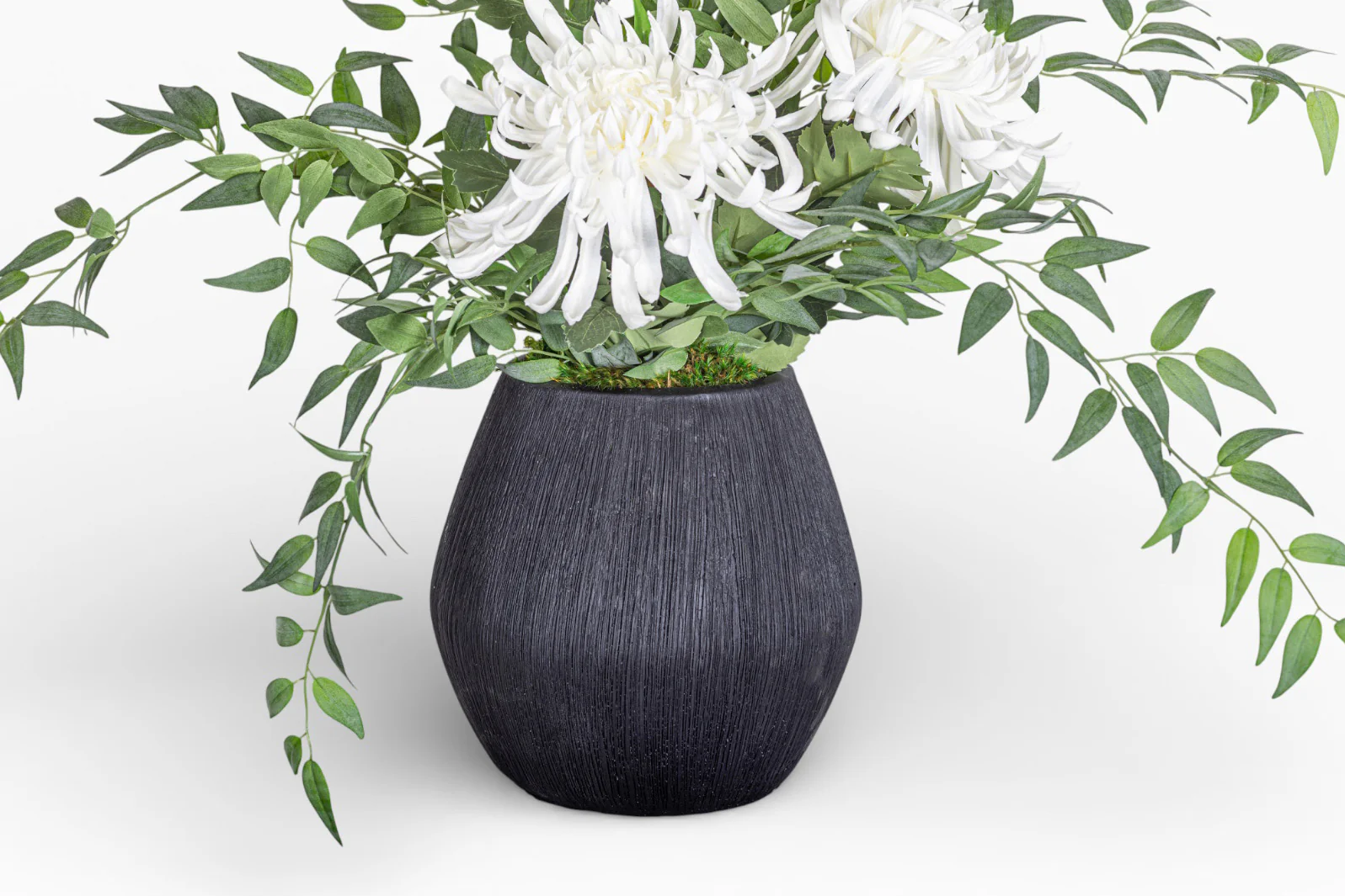 10" Ava Pot with Spider Mum Arrangement AR1479 - Image 2