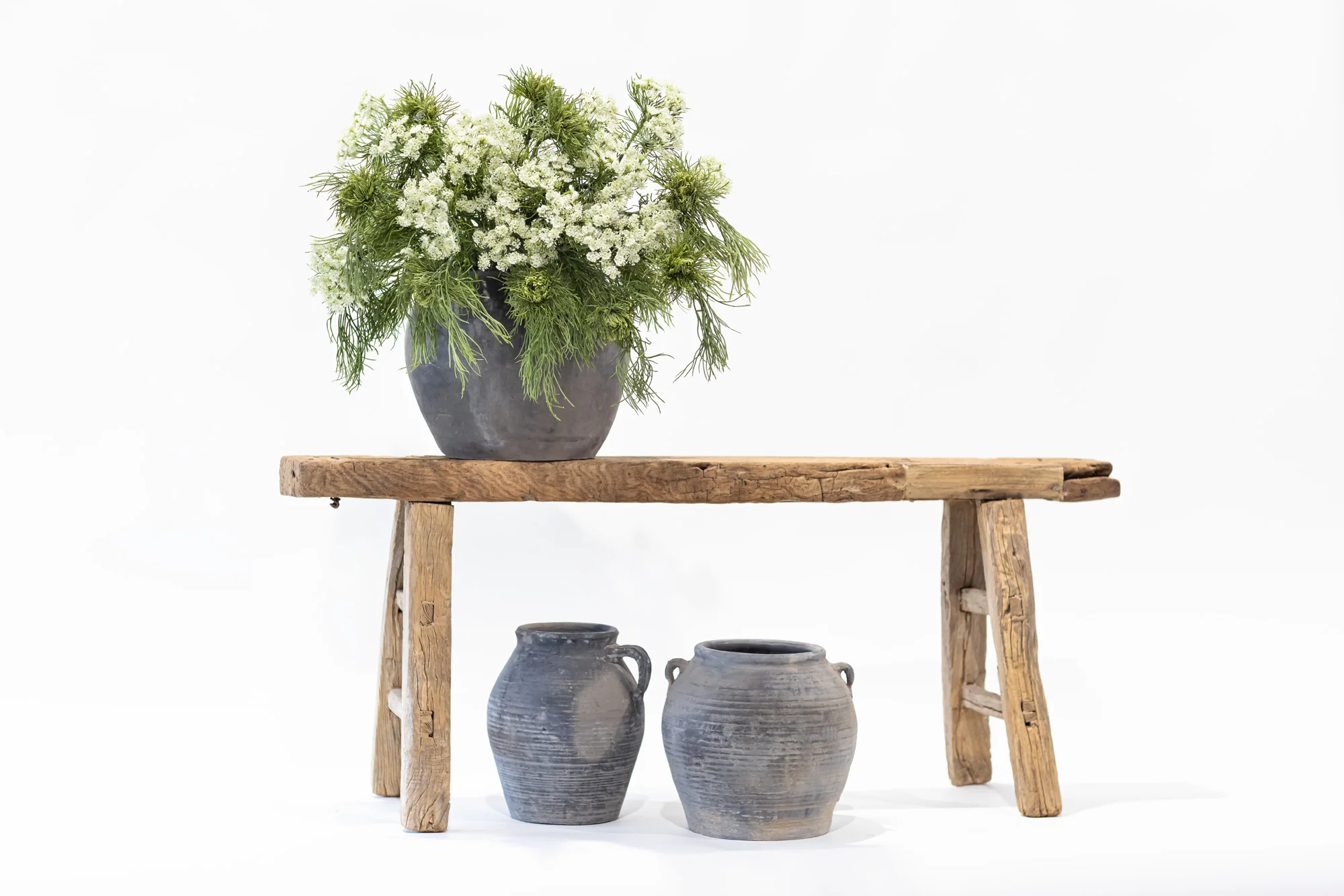 Vintage Clay Pot-2 Handles    CN1152 - Image 5